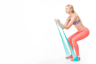 適合年輕漂亮女子練習帶伸展帶