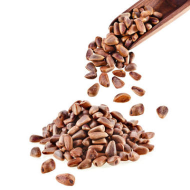 孤立在白色背景上的木瓢柏木圖片