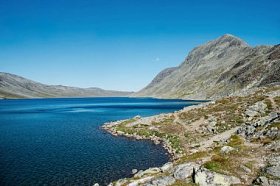 挪威 Jotunheimen 国家公园 Besseggen 岭 Gjende 湖景