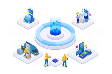等距向量在线购物概念。登录页模板。网页的现代紫外线设计。销售, 消费主义, 在线购买和电子商务概念