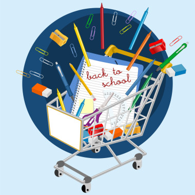 購物車與學(xué)校用