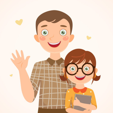 父親和聰明的女兒