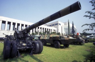 韓國戰(zhàn)爭紀(jì)念館在韓國首爾市的 Eastaasia。韓國, 首爾, 2006年5月