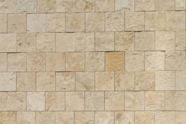 米色的天然石墻磚