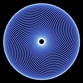 抽象的蓝色装饰品。插图