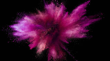 黑色背景彩色粉末爆炸.圖片