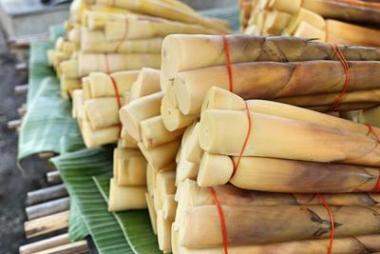 竹筍在街邊食物