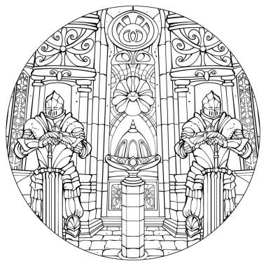 騎士守衛(wèi)大教堂的神殿