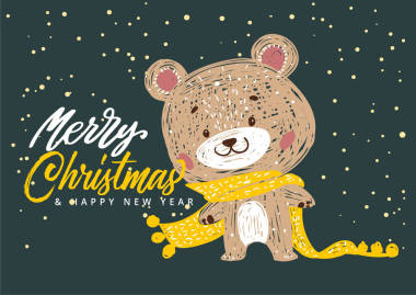 圣诞海报。矢量插图。用于问候剪贴簿、祝贺、邀请、贴纸、规划者和卡片的模板