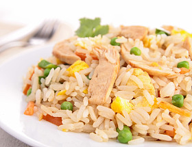 鸡粒炒饭图片