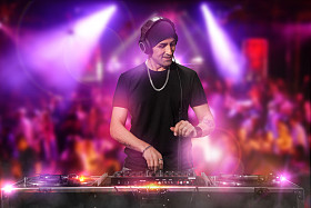 dj 工作在迪斯科图片