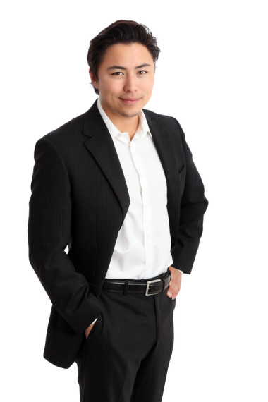 年輕的輕松的商人