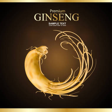 人参溢价向量背景.图片