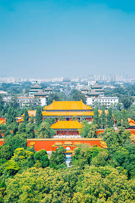 北京景山公园紫禁城景观图片
