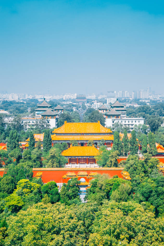 北京景山公园紫禁城景观图片