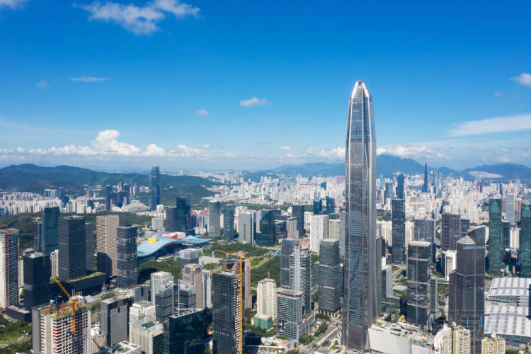 城市風(fēng)貌的現(xiàn)代城市深圳照片