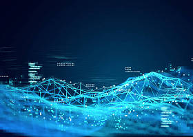  信息跟踪的数据和3d 可视化。3d 插图