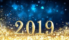 新年快乐 2019-闪光金尘