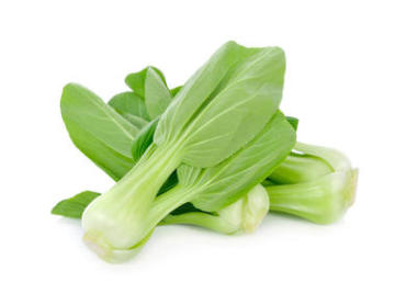 白色背景上的新鲜大白菜图片