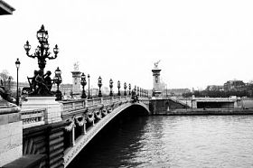 pont alexandre iii-桥在巴黎，法国