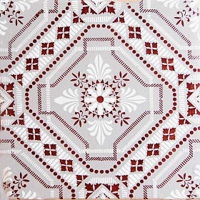 老房子的门面传统瓷砖的细节。装饰瓷砖。巴伦西亚传统瓷砖。花卉装饰