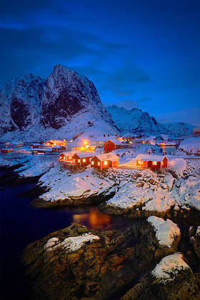 罗弗敦群岛，挪威 Hamnoy 渔村