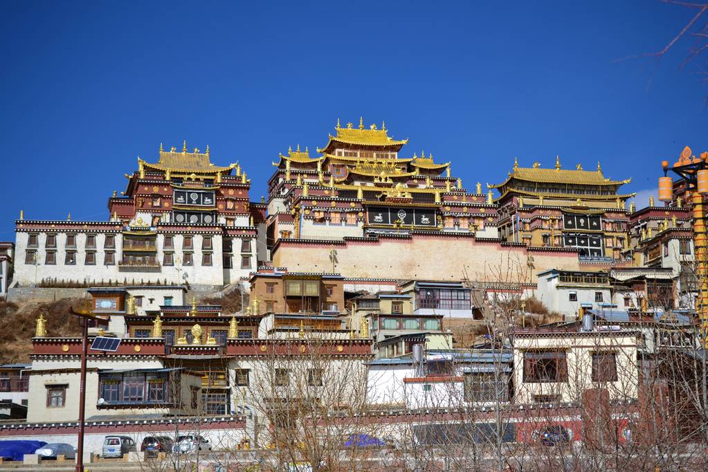 中国云南省云南香格里拉松赞林藏族佛教寺院 中国云南省云南香格里拉松赞林藏族佛教寺院