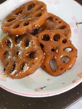 韩菜焖酱油莲藕图片