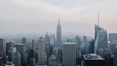 鳥瞰紐約天際線和景點(diǎn)。紐約是世界上最受訪的城市之