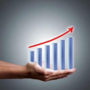 酒吧与财务结果和收益的成功的手