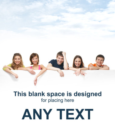 青少年与空白广告