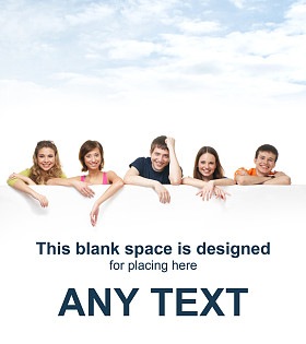 青少年与空白广告