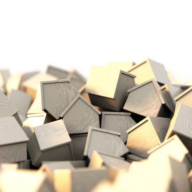 淺色木結(jié)構(gòu)房屋, 3d 房屋背景