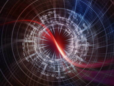 数字系列技术。数字、网格和光在技术、科学和计算机信息世界中的相互作用