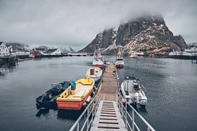 罗弗敦群岛，挪威 Hamnoy 渔村