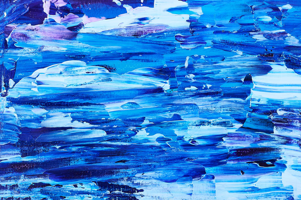 手绘油画。抽象艺术背景。画布上的彩色纹理丙烯酸绘画。艺术品的碎片。现代艺术