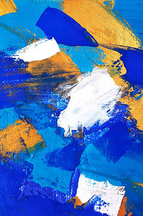 手绘油画。抽象艺术背景。画布上的彩色纹理丙烯酸绘画。艺术品的碎片。现代艺术