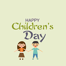 向量举例说明“儿童节快乐”的背景