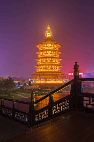 洛陽市國家文物公園-中國-旅游與建筑背景