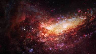 太空中的星云和星系。未來(lái)的背景。Nasa 提供的這個(gè)圖像的元素
