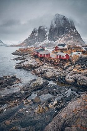 罗弗敦群岛，挪威 Hamnoy 渔村