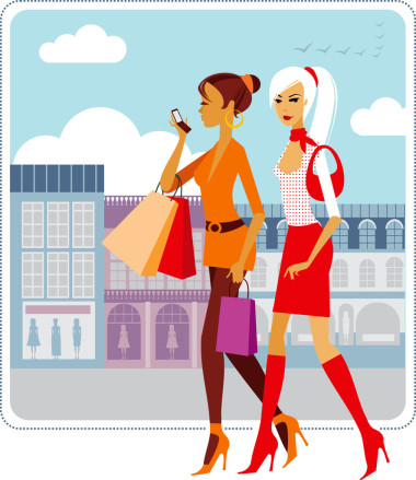 購(gòu)物女孩圖片
