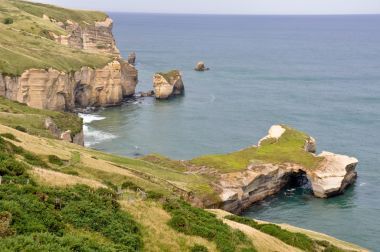 在新西蘭奧塔哥半島隧道海灘