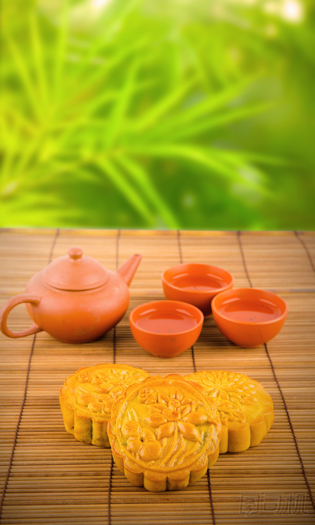 中國中秋 festiv 中國月亮蛋糕傳統(tǒng)食