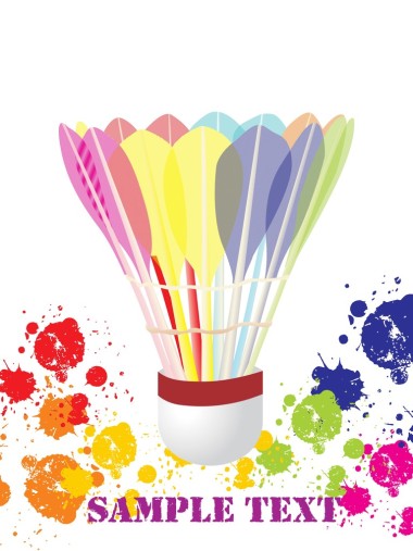 抽象矢量毽球圖片