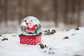 圣诞老人是新的一年的象征照片