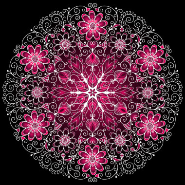 復(fù)古的圓形圖案圖片