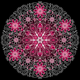 复古的圆形图案图片