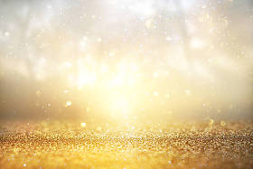 闪光复古灯背景。金和银。除重点