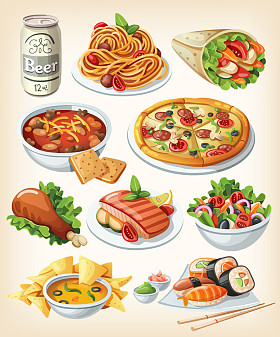 传统食物图标集.图片